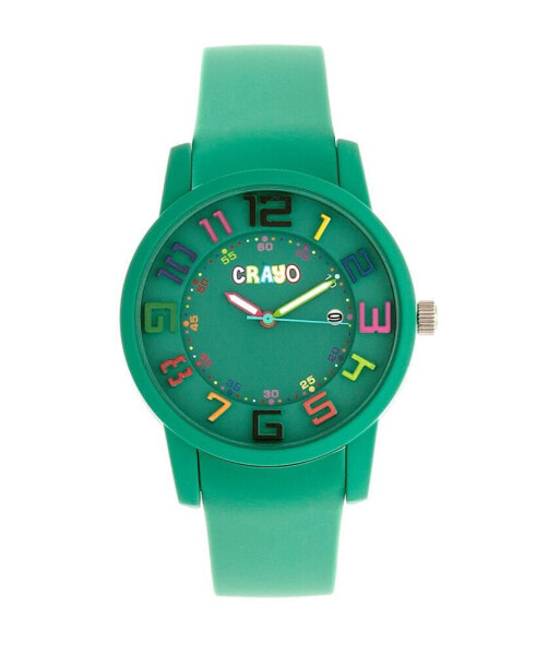 Unisex Festival Teal Silicone Strap Watch 41mm