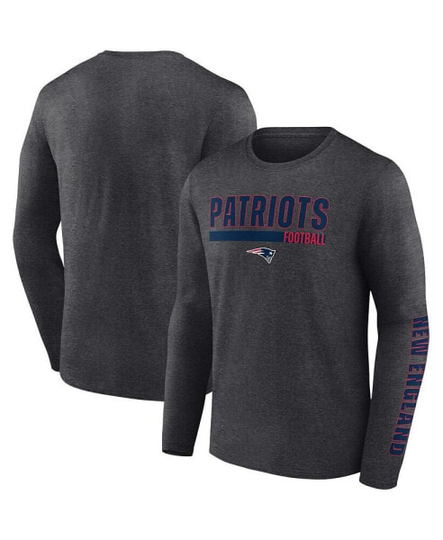 Men's Charcoal New England Patriots Long Sleeve T-shirt