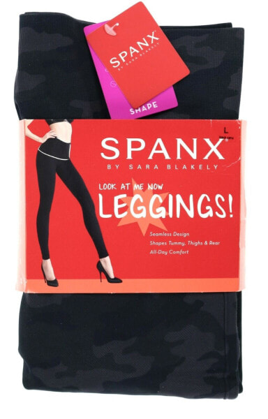 SPANX Look at Me Now Compression Leggings for Women Color Black Sz L 154186