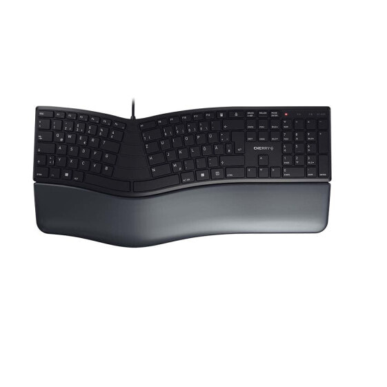 Cherry KC 4500 ERGO - Full-size (100%) - USB - QWERTZ - Black