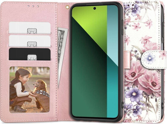 Tech-Protect TECH-PROTECT WALLET XIAOMI REDMI NOTE 13 PRO 5G / POCO X6 5G BLOSSOM FLOWER