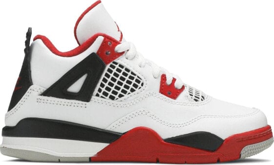 [BQ7669-160] Preschool Air Jordan RETRO 4 'FIRE RED (2020) (PS)'