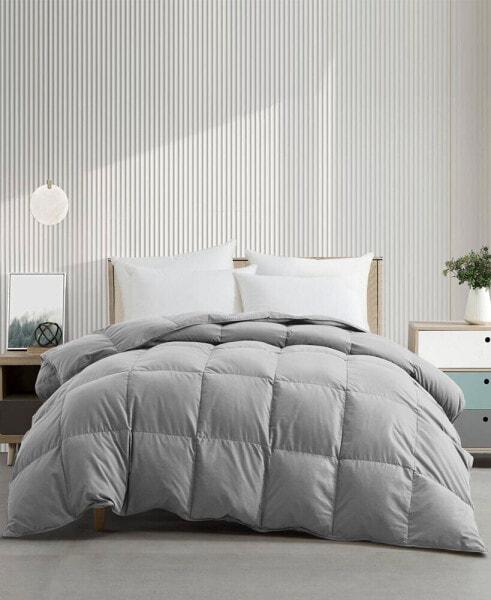 Cozy 360TC All Season Down Feather Fiber Comforter, Full/Queen