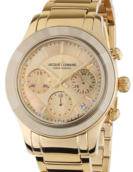 Jacques Lemans 1-2151H Venice Ladies Watch Chronograph 38mm 5ATM