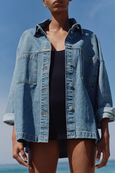 Z1975 denim jacket with patch pockets