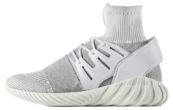 adidas originals Tubular originals Tubular 袜套 针织 运动 高帮 跑步鞋 男女同款 灰白 / Кроссовки Adidas originals Tubular BY3553