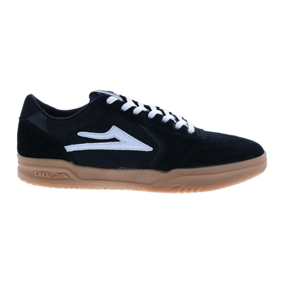 Lakai Atlantic MS4220082B00 Mens Black Suede Skate Inspired Sneakers Shoes