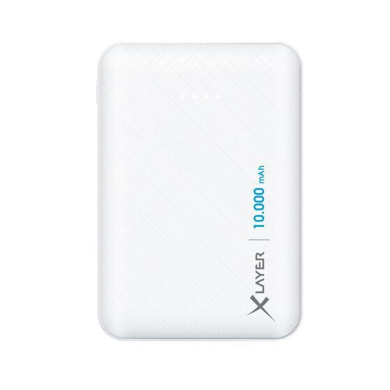 Xlayer 217285 - White - Universal - Rectangle - Lithium Polymer (LiPo) - 10000 mAh - USB