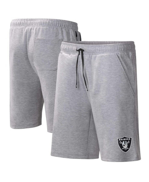 Men's Heather Gray Las Vegas Raiders Trainer Shorts