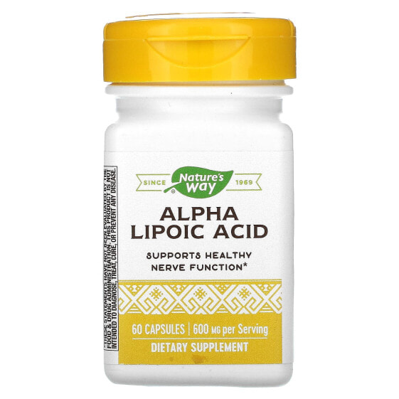 Alpha Lipoic Acid, 600 mg, 60 Capsules