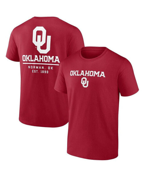 Men's Crimson Oklahoma Sooners Game Day 2-Hit T-shirt