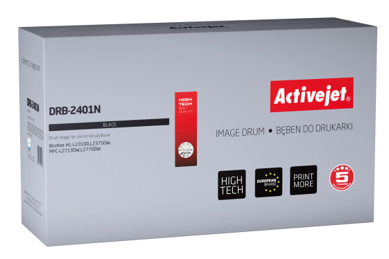 Activejet DRB-2401N drum (replacement for Brother DR-2401; Supreme; 12000 pages; black) - Compatible - Brother - Brother DCP: L2512D - L2532DW - L2552DN. Brother HL: L2312D - L2352DW - L2372DN. Brother MFC: L2712DN,... - 1 pc(s) - 12000 pages - Laser printing