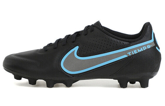 Бутсы футбольные Nike Tiempo Legend 9 Academy HG черно-синие