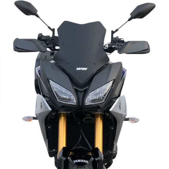 Чёрное защитное стекло для мотоцикла Yamaha MT-09 ABS Tracer 18-20 WRS