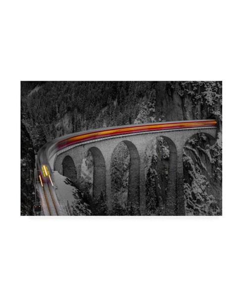 Andreas Agazzi Ghost Rider Viaduct Canvas Art - 37" x 49"