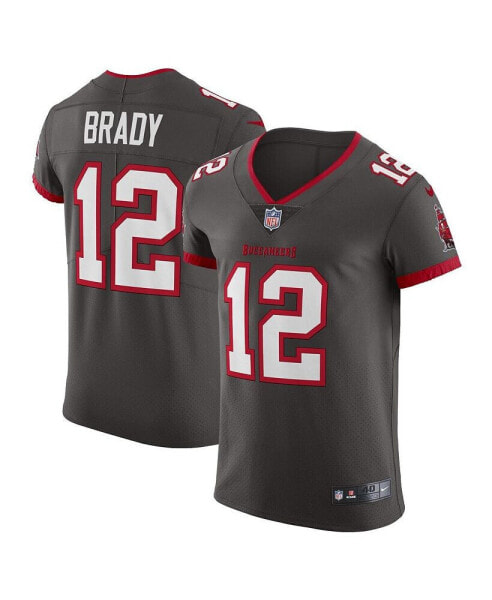 Men's Tom Brady Pewter Tampa Bay Buccaneers Alternate Vapor Elite Jersey