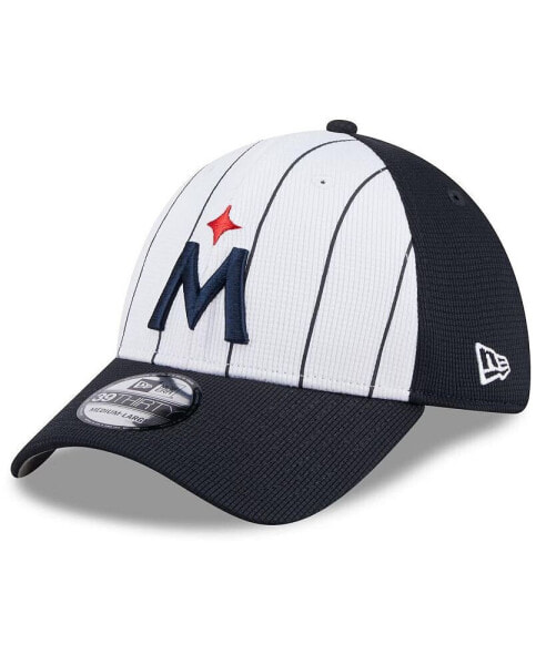 Men's White Minnesota Twins 2024 Batting Practice 39THIRTY Flex Hat