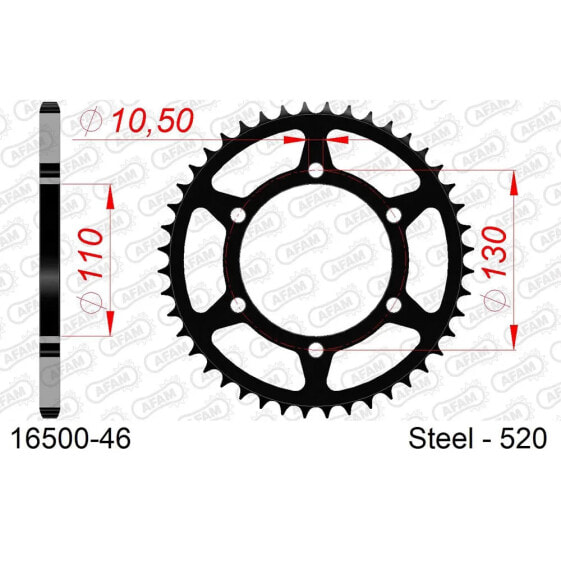 AFAM 16500 rear sprocket