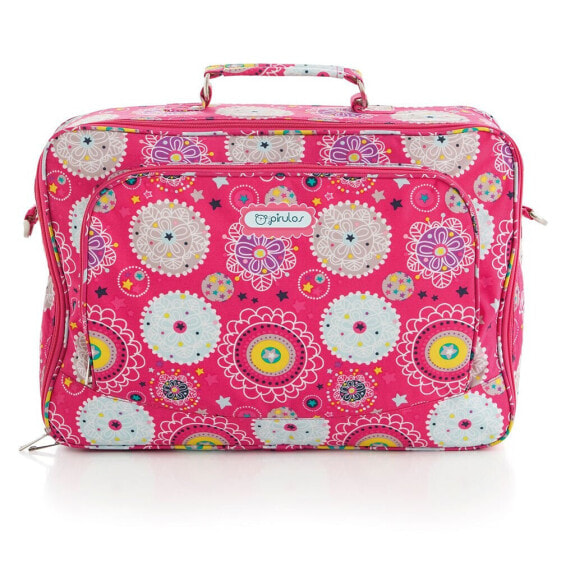 BIMBIDREAMS Folk microf. suitcase + changer 473 folk 305 09 strawberry