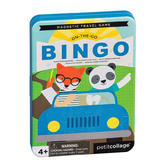 PETIT COLLAGE Magnetic Travel On-The-Go Bingo Board Game