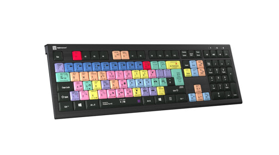 Logickeyboard LKB-PPROCC-A2PC-UK - Full-size (100%) - USB - Scissor key switch - QWERTY - LED - Black