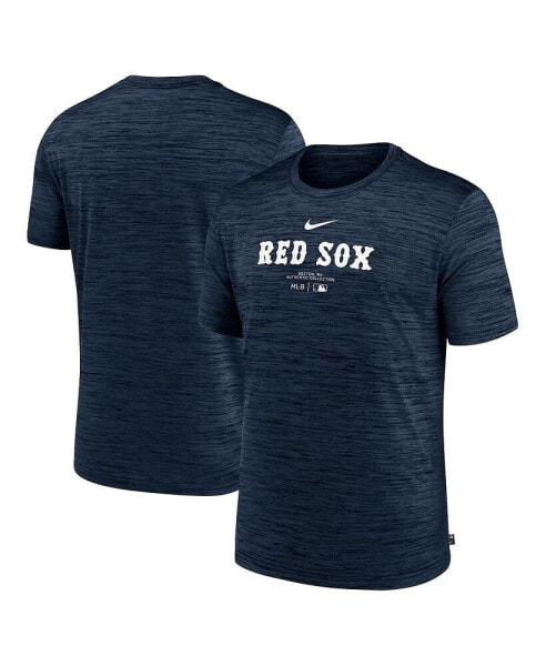 Men's Navy Boston Red Sox Authentic Collection Velocity Performance Practice T-Shirt