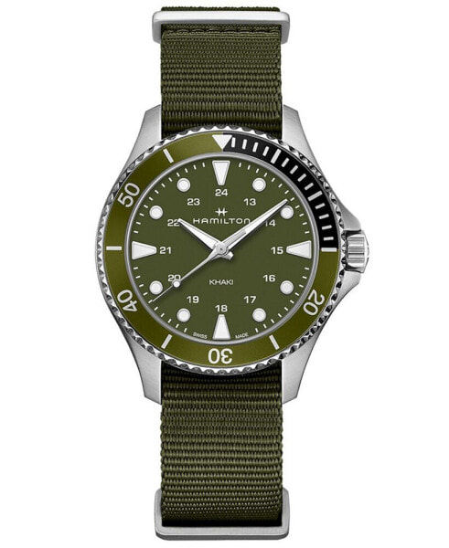 Часы Hamilton Khaki Navy Scuba Green NATO 37mm