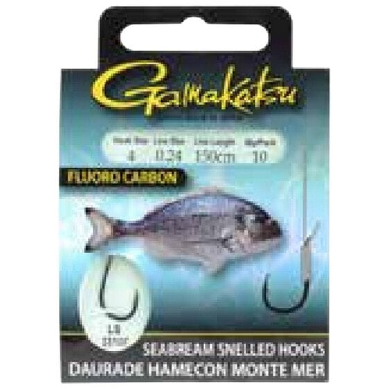 GAMAKATSU Booklet Seab FC 3310F Tied Hook 0.350 mm 150 cm