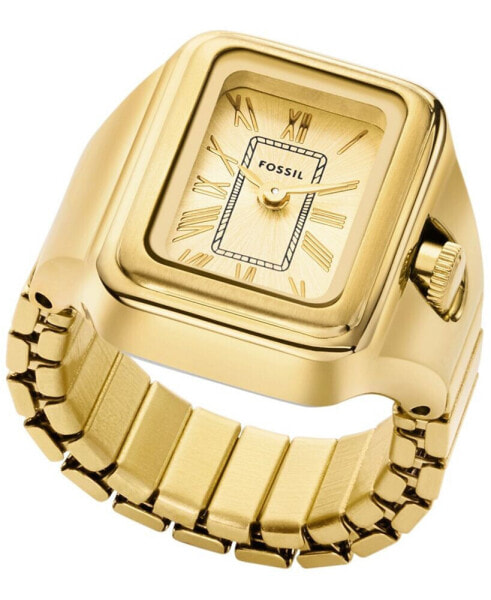 Women's Raquel Two-Hand Gold-Tone Stainless Steel Ring Watch 14mm