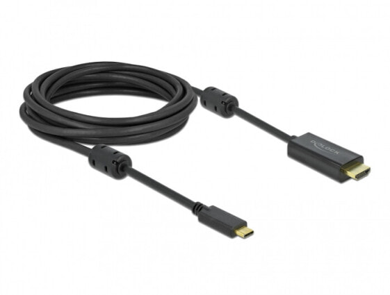 Delock 85972 - 5 m - USB Type-C - HDMI - Male - Male - Straight