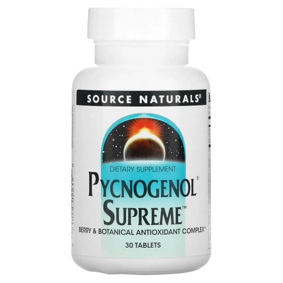 БАД антиоксидантный Source Naturals Pycnogenol Supreme, 30 таблеток