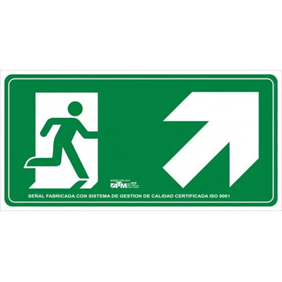 ATM Evacuation sign up stairs right PVC class b