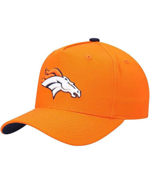 Бейсболка Denver Broncos для мальчиков OuterStuff оранжевая предварительно изогнутая