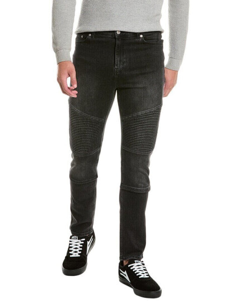 The Kooples Black Moto Skinny Jean Men's