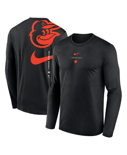 Men's Baltimore Orioles Large Swoosh Back Legend Performance T-Shirt