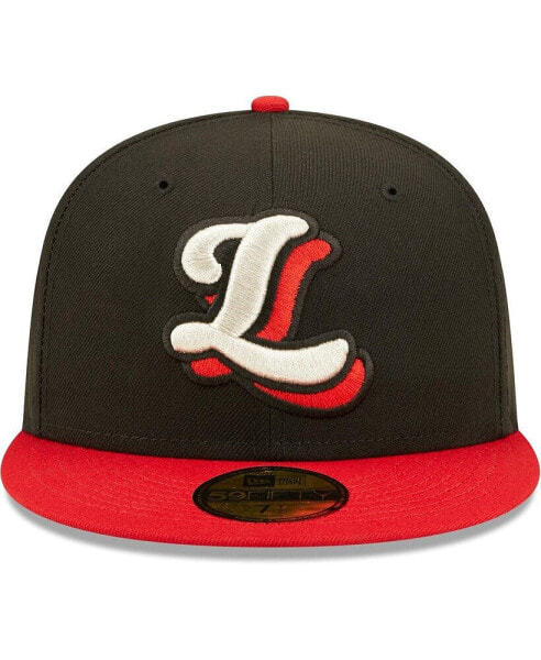 Men's Black Lansing Lugnuts Authentic Collection Team 59FIFTY Fitted Hat