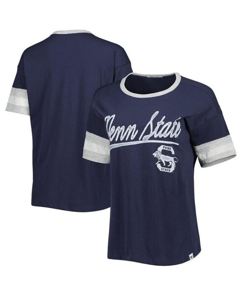 Футболка женская '47 Brand Penn State Nittany Lions Dani Retro Slub, цвет Navy