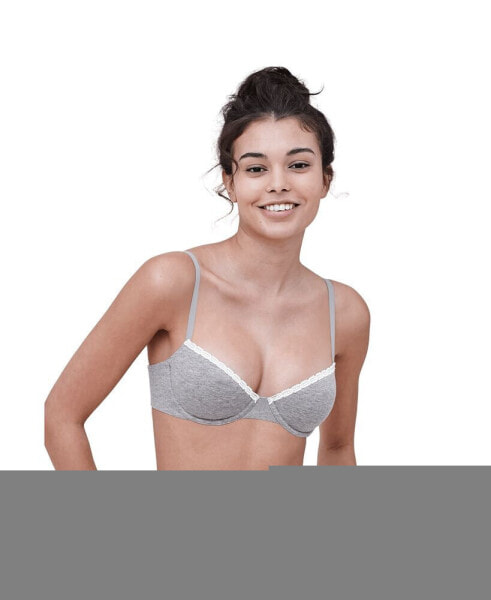 Women's Adorned Cotton Underwire Bra