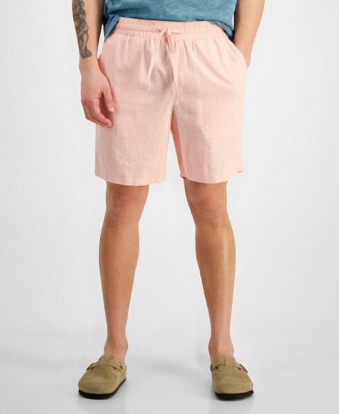 Men's Charlie Linen Pull-On Shorts, Created for Macy's