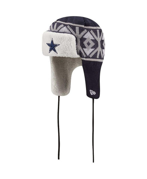 Men's Navy Dallas Cowboys Knit Trapper Hat