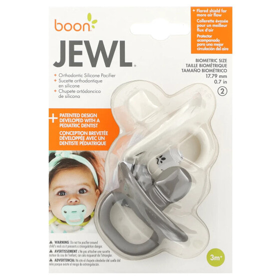 Jewl, Orthodontic Pacifiers, 3 Months+, 2 Pack