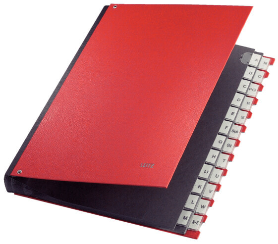 Esselte Leitz 59240025 - Red - Cardboard - Polypropylene (PP) - 24 sheets - A4 - 345 mm - 270 mm