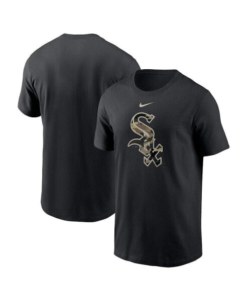 Men's Black Chicago White Sox Team Camo Logo T-shirt