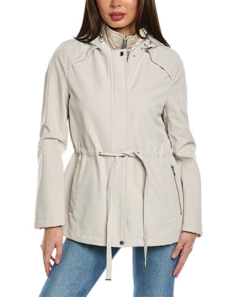 Via Spiga Cinch Waist Softshell Coat Women's S