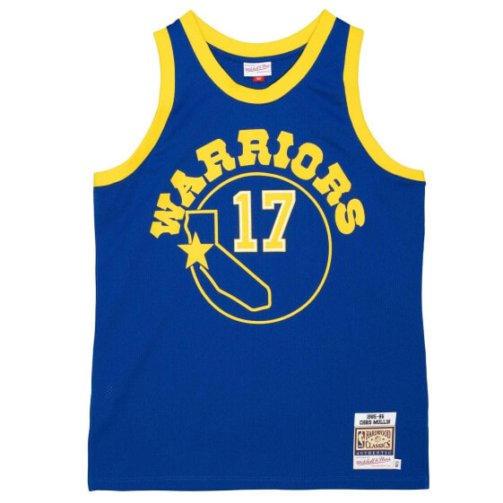 MITCHELL & NESS NBA AUTHENTIC JERSEY GOLDEN STATE WARRIORS 85 CHRIS MULLIN