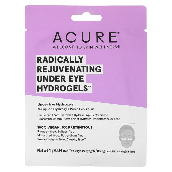 Radically Rejuvenating, Under Eye Hydrogels, 2 Single Use Eye Gels, 0.14 fl oz (4 oz)