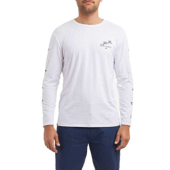 PELAGIC Stratos Gyotaku Fish long sleeve T-shirt