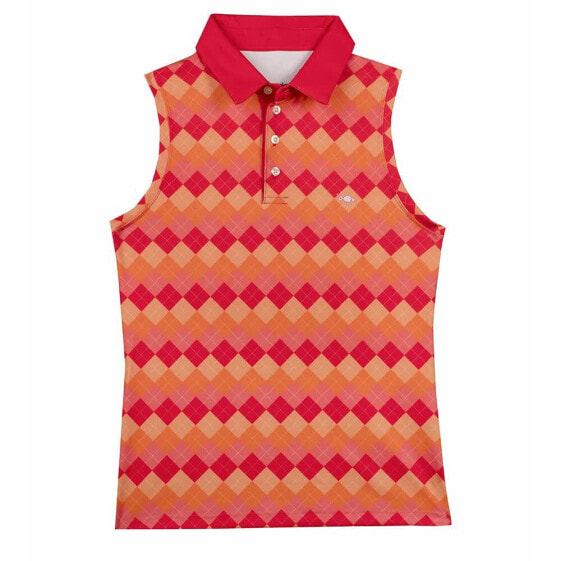 OXY GOLF College Red Woman Sleeveless Polo