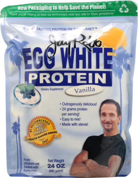 Jay Robb Egg White Protein Vanilla  Яичный протеин с ванильным вкусом 680 г