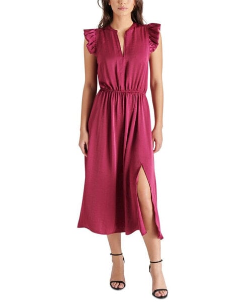 Women's Allegra Split-Neck Cap-Sleeve Dress